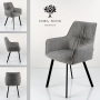 Krzesło DELUXE KR-174 Tkanina STRONG 14 Noga Metalowa